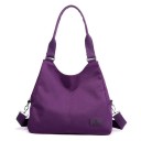 Damentasche über der Schulter mit zwei Griffen und breitem abnehmbaren Gurt Geräumige Tasche für jeden Tag aus Nylon und Polyester 38 x 34 x 2