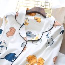 Damepyjamas med katte P2722 2