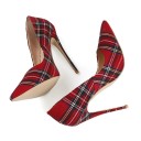 Damer med ternet pumps J1097 6