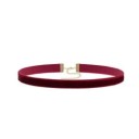 Damernas enfärgade choker för halsen med bakfäste slät halsband för vardagsbruk och sociala tillfällen 1