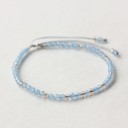 Dames aquamarijn kralen armband 3