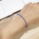 Dames aquamarijn kralen armband 6