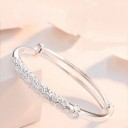 Dames armband massief met pauw 2
