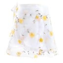 Dames balet wikkelrok met bloemenborduursel, organza dansrok in universele maat voor ballet en training 5