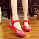 Dames ballerina&#39;s met bloemen A602 2