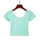 Dames basic crop top 16