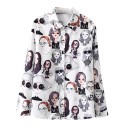 Dames bedrukt shirt A547 4