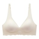 Dames beha zonder beugels met gevormde cups elastan nylon comfortabele gladde constructie geschikt voor dagelijks discreet dragen 3