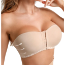Dames bezešwe strapless bh met gevormde cups van polyester spandex voor onder jurken zonder zichtbare naden 3