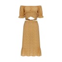 Dames bloemen crop top en rok B1099 2