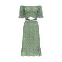 Dames bloemen crop top en rok B1099 3