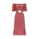 Dames bloemen crop top en rok B1099 6