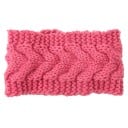 Dames brede gebreide hoofdband met een opvallend vlechtpatroon Warme hoofdband voor over het haar van wol Voor koudere herfst 1
