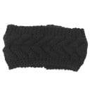 Dames brede gebreide hoofdband met een opvallend vlechtpatroon Warme hoofdband voor over het haar van wol Voor koudere herfst 3