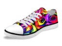 Dames canvas sneakers met bloemen 8