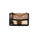 Dames contrast handtas met gesp 22 x 7 x 14 cm PVC en polyester Elegante opvallende design Praktische handtas 10