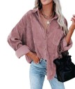 Dames corduroy overhemd P1934 3