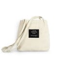 Dames corduroy schoudertas met patch Zachte tas 30 x 31 cm Lange hengsels van corduroy Katoen en corduroy Casual stijl 3