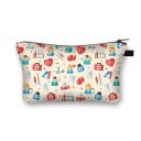 Dames cosmetica tas met gezondheidsmotieven Kleurrijke print Ritssluiting met lus Polyester 21,5 x 13 x 15,5 cm Cadeau voor zorgverleners 18