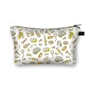 Dames cosmetica tas met gezondheidsmotieven Kleurrijke print Ritssluiting met lus Polyester 21,5 x 13 x 15,5 cm Cadeau voor zorgverleners 19