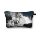 Dames cosmetica tas met paardenprint Rits etui met handvat Polyester 13 x 21,5 cm Voor make-up kwasten en kleine spulletjes in de handtas 9