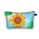 Dames cosmetica tas met zonnebloemen Kleurrijke print Ritssluiting met lus Polyester 13 x 21,5 cm Voor cosmetica en kleine spulletjes 11