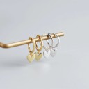 Dames creolen met hanger G259 2