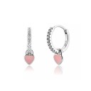 Dames creolen met hart hanger G460 7