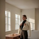 Dames crop jasje Korte snit Uitgesproken schouders Revers Borstzak Voering Polyester Voor op kantoor en sociale evenementen 4