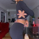 Dames crop top en broek B899 2