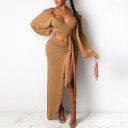 Dames crop top en rok B1044 5