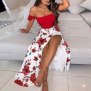 Dames crop top en rok B1053 2