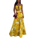 Dames crop top en rok B1060 1