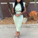 Dames crop top en rok B1104 8