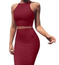 Dames crop top en rok B1199 8
