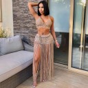 Dames crop top en rok P813 3