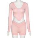 Dames crop top en shorts B1029 4