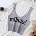 Dames crop top met print A1081 6