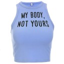 Dames crop top met print A1198 9