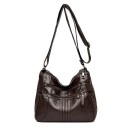 Dames crossbody tas van PU leer Twee voorzakken met rits Verstelbare schouderband Afmetingen 26 x 20 x 11 cm Voor elke dag 3
