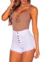Dames denim shorts met hoge taille J1085 1