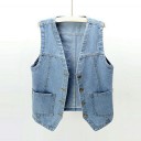 Dames denim vest P1679 6