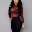 Dames doorschijnende blouse B55 6