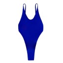 Dames Eendelige Badpakken Dunne Bandjes O-Hals Effen Kleur Spandex Polyester Elastisch Elegante Zomer Badpakken 6