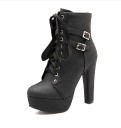 Dames enkellaarsjes met stilettohakken J1708 12