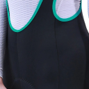 Dames fietshorts met bretels lange elastische polyester elastaan ademend achterpaneel voor weg- en recreatiefietsen 4