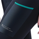 Dames fietshorts met bretels lange elastische polyester elastaan ademend achterpaneel voor weg- en recreatiefietsen 6