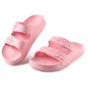 Dames flexibele lichtgewicht pantoffels met een ergonomische binnenzool Zomerschoenen met twee verstelbare gespen Comfortabele schoenen voor zowel binnen als buiten in de hitte 6