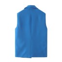 Dames formeel vest blauw P2089 1