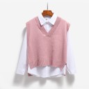 Dames gebreid vest P1490 5